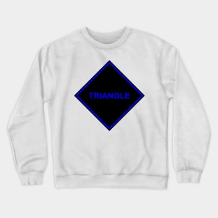 Black Blue Triangle Crewneck Sweatshirt